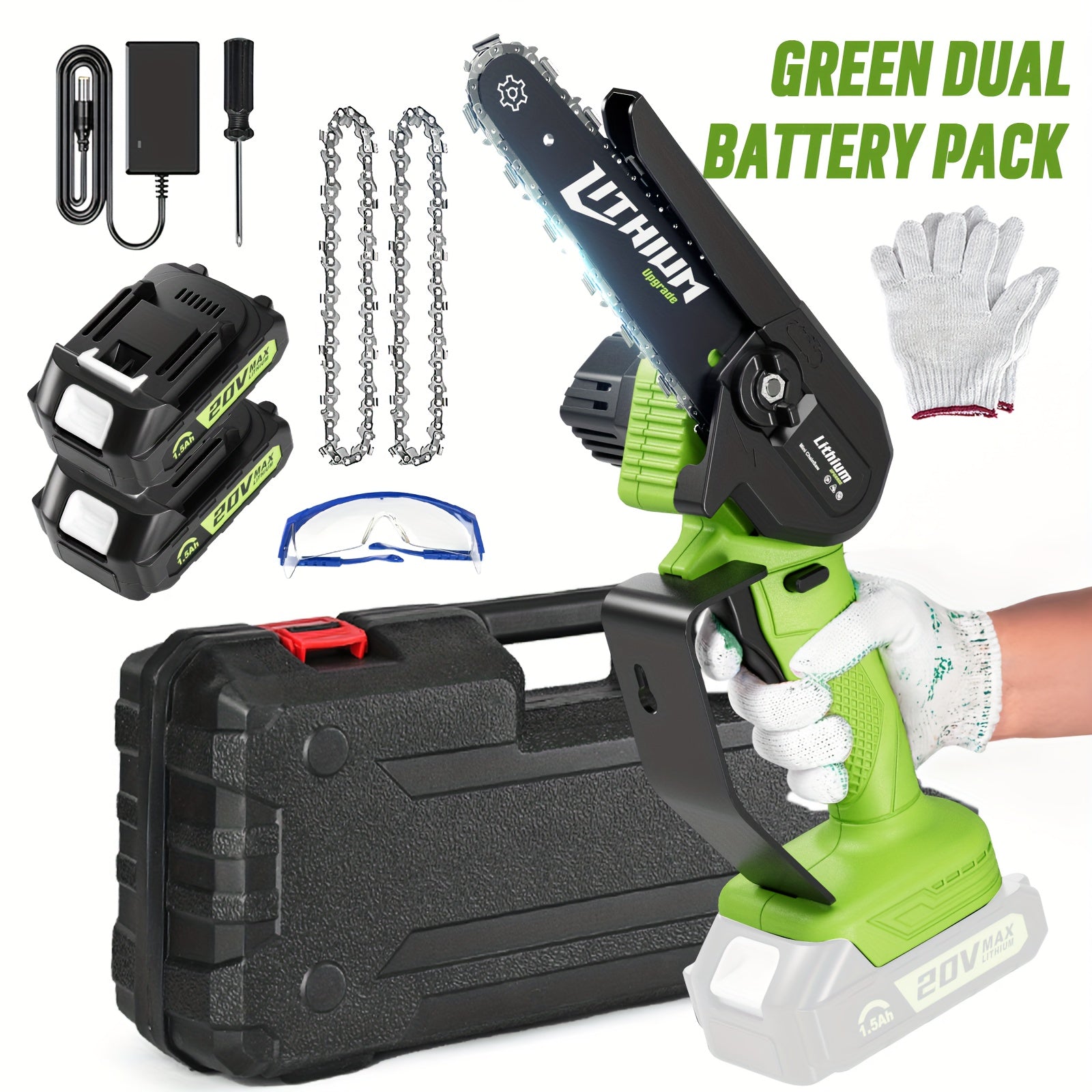 Portable Rechargeable Handheld Electric Mini Chainsaw for Gardening - Parry's Picks