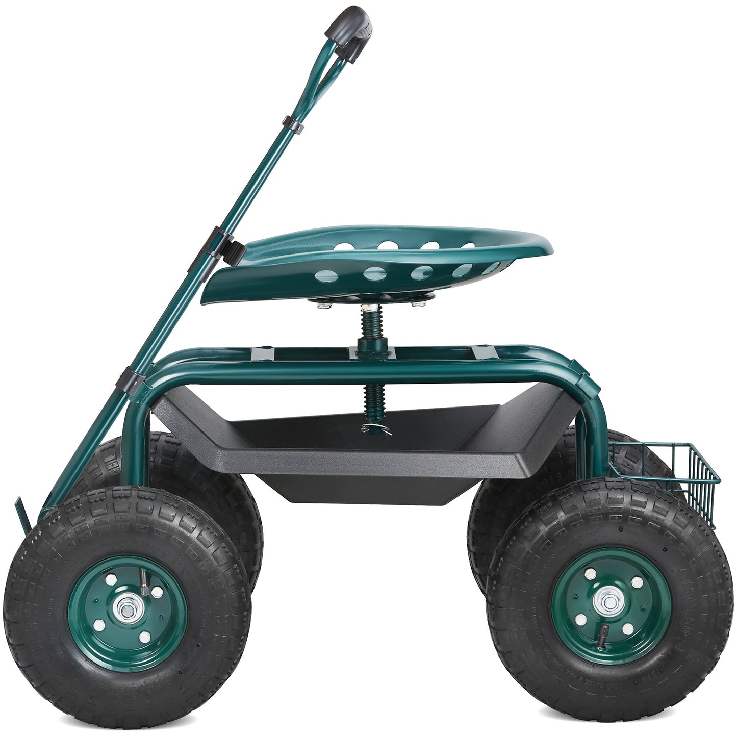 Garden Cart Rolling Workseat with 360 Degree Swivel Seat - Parry's Picks