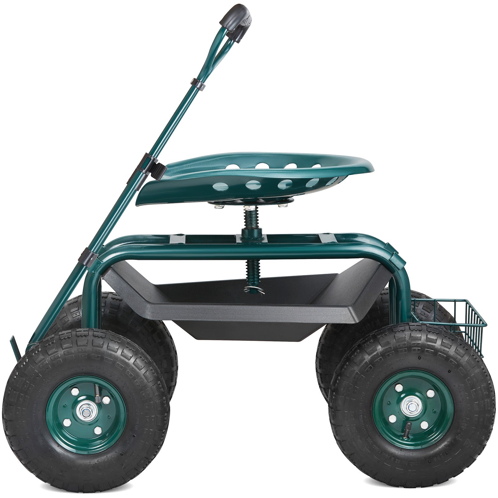 Garden Cart Rolling Workseat with 360 Degree Swivel Seat - Parry's Picks