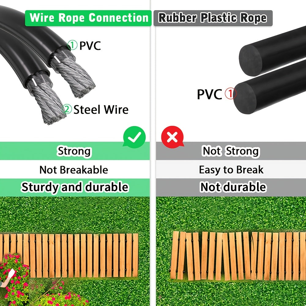 ASMILEINDEEP Outdoor Wooden Garden Pathway With Anti Slip