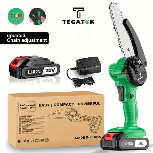 Cordless Mini Chainsaw For Garden Wood Cutting With Guard