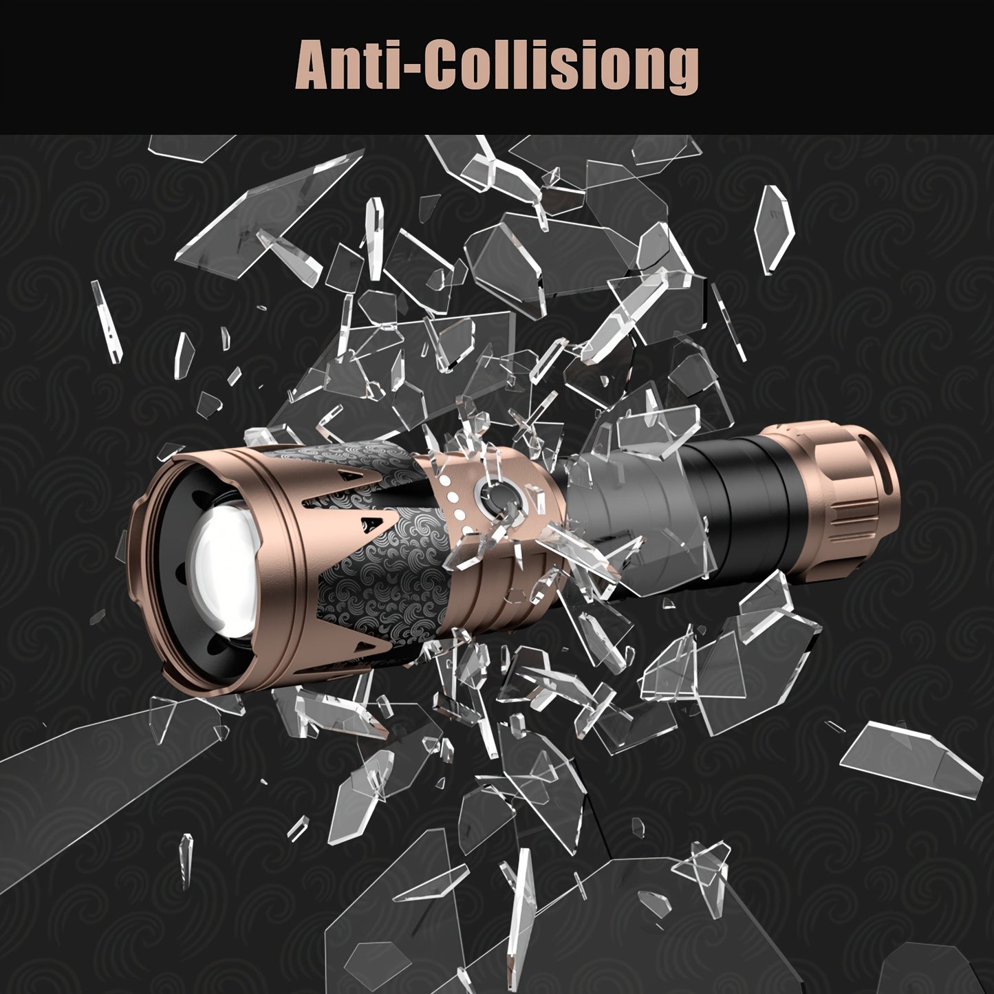 Skyfire High Lumen Led Flashlight With Ignition Lens Zoom