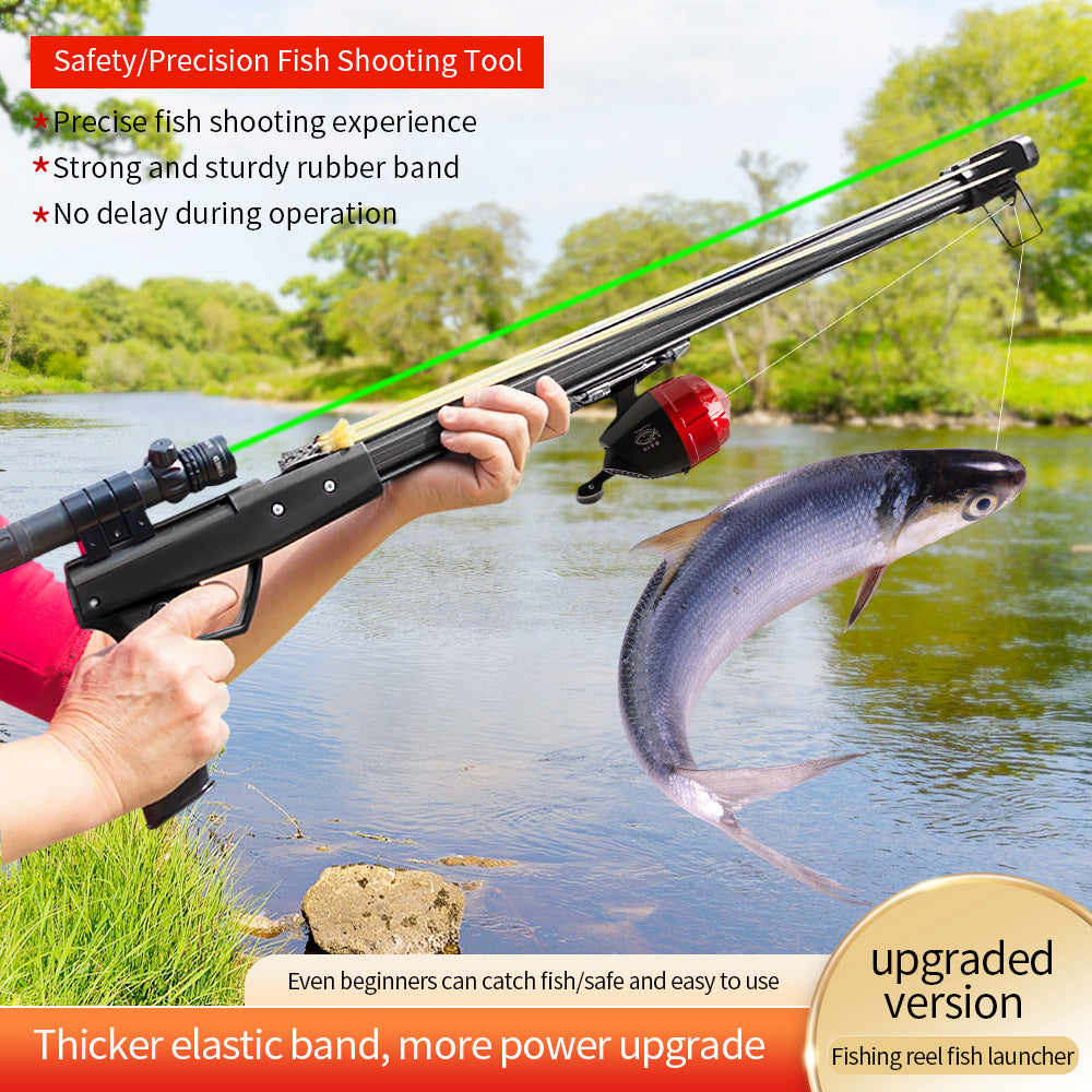 Brown AluminumAlloy FishingRodLauncher HighPrecisionScope StainlessSteelReel Accessories