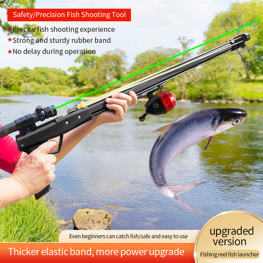Brown AluminumAlloy FishingRodLauncher HighPrecisionScope StainlessSteelReel Accessories