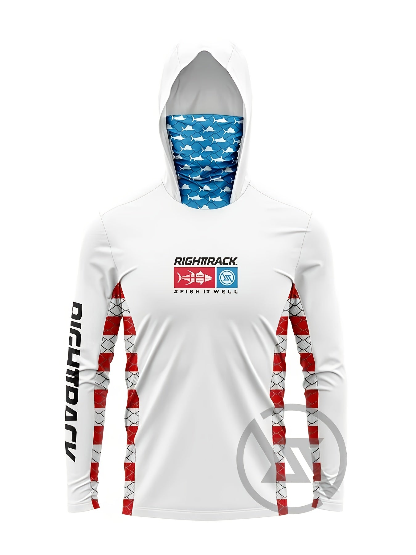 Men's Fishing Hoodie UPF 50 Plus Long Sleeve Breathable Face Cover - Parry's Picks