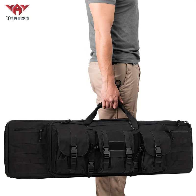 YAKEDA Double Rifle Case With Backpack Straps Soft Gun Case