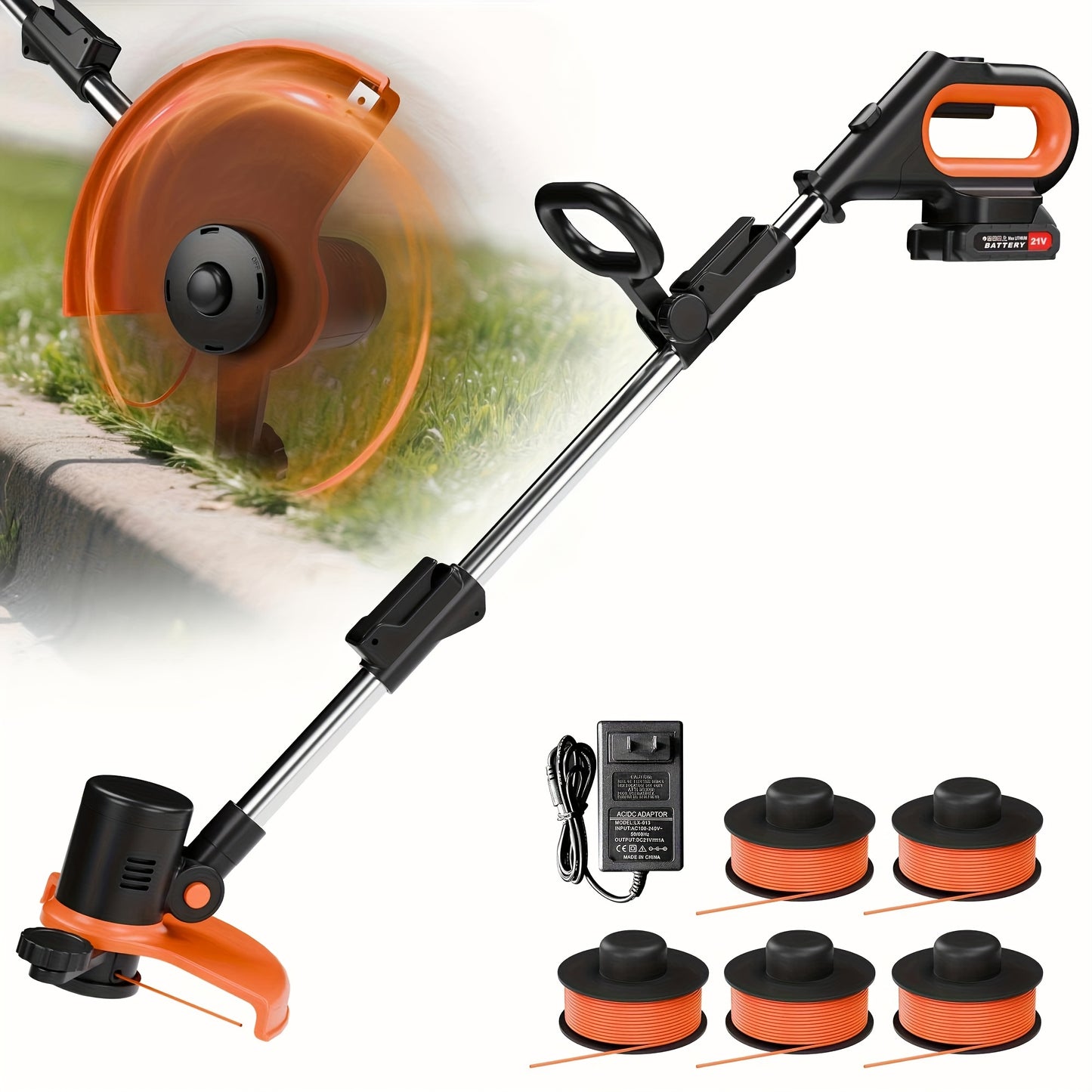 ZNZOEY 3-in-1 Cordless Grass Trimmer and Lawn Edger