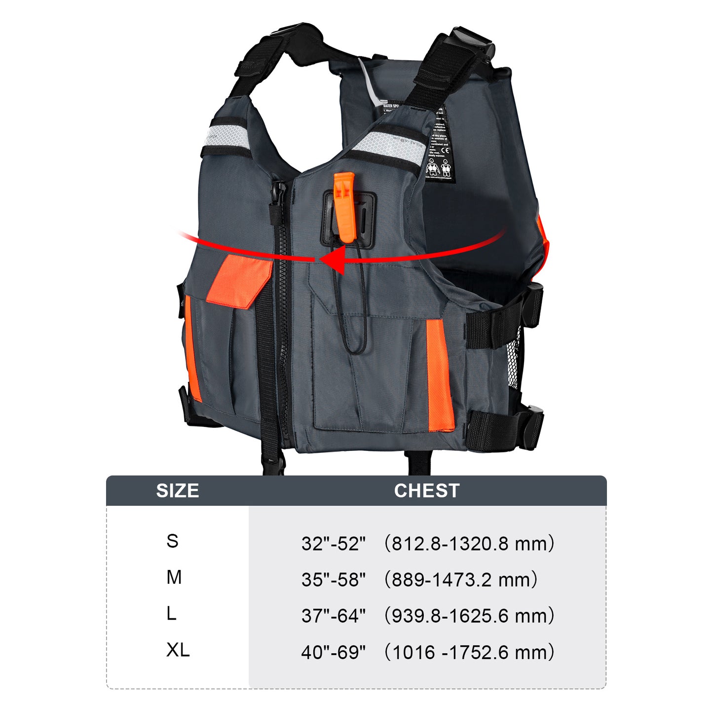 VEVOR 80N Life Vest Buoyancy Jacket for Men and Women