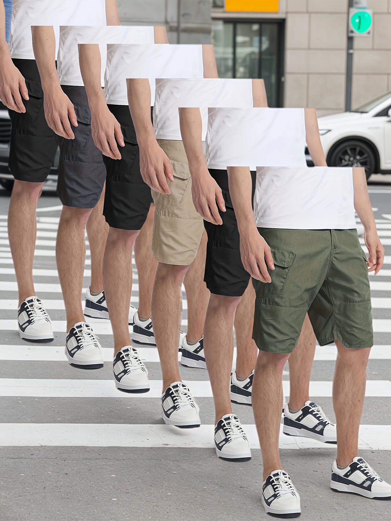 Mens Cargo Hiking Shorts With Multiple Pockets For Outdoors