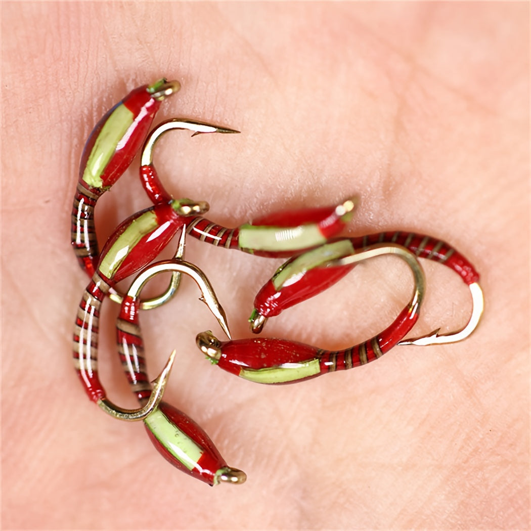 QIEVCRME Fly Fishing Flies Kit 100pcs Dry Wet Lures