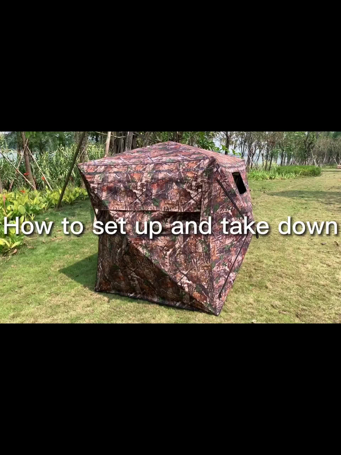 Two To Three Person Pop Up Hunting Blind Tent Setup - Parry's Picks
