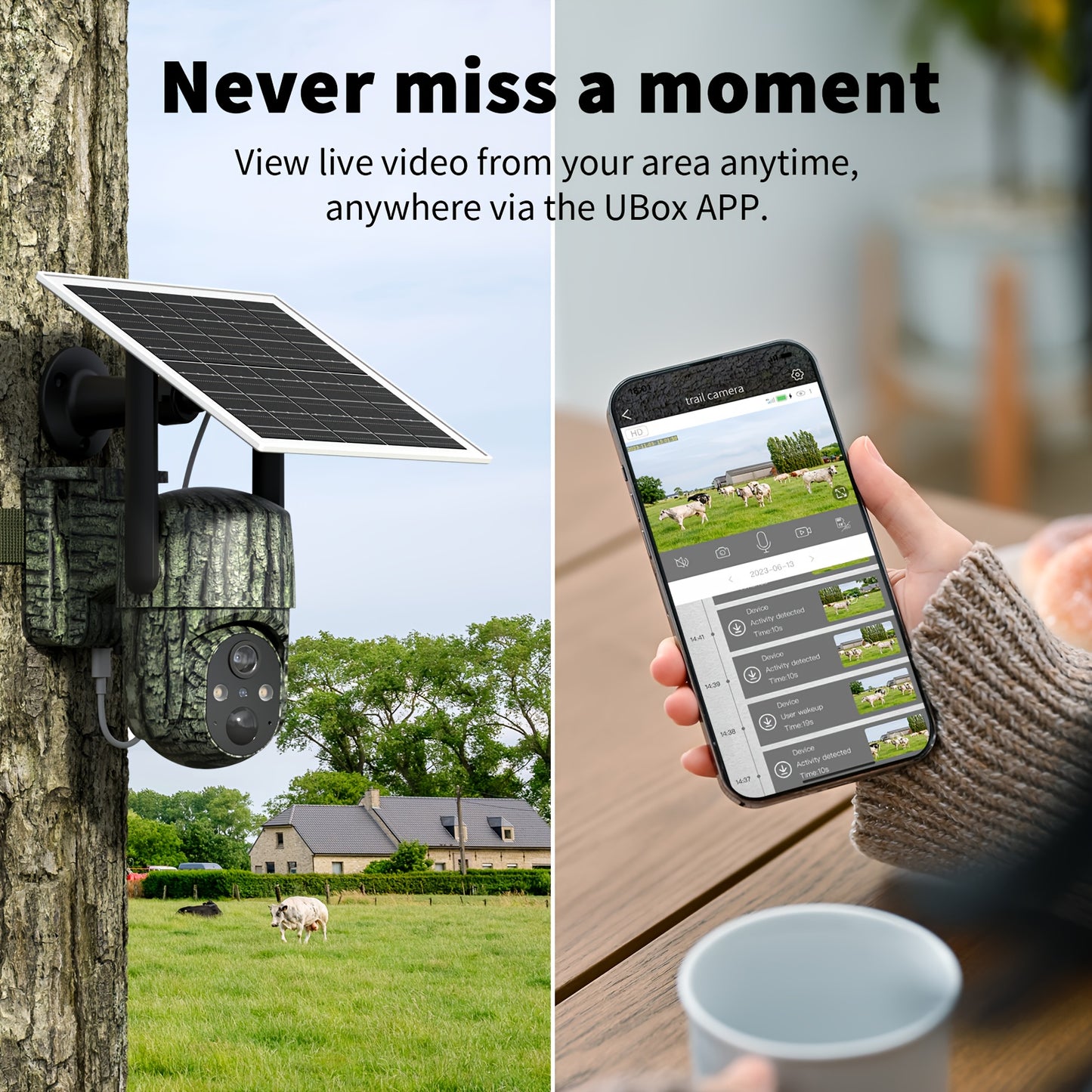 SEHMUA Solar Deer Hunting Camera 360 View 4G Night Vision