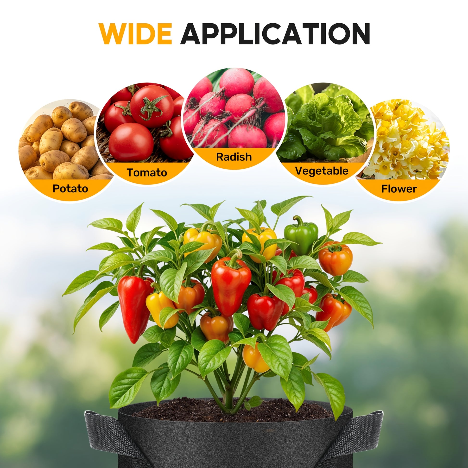 Fluffy Dream Heavy-Duty Plant Grow Bags for Indoor Outdoor Use - Parry's Picks
