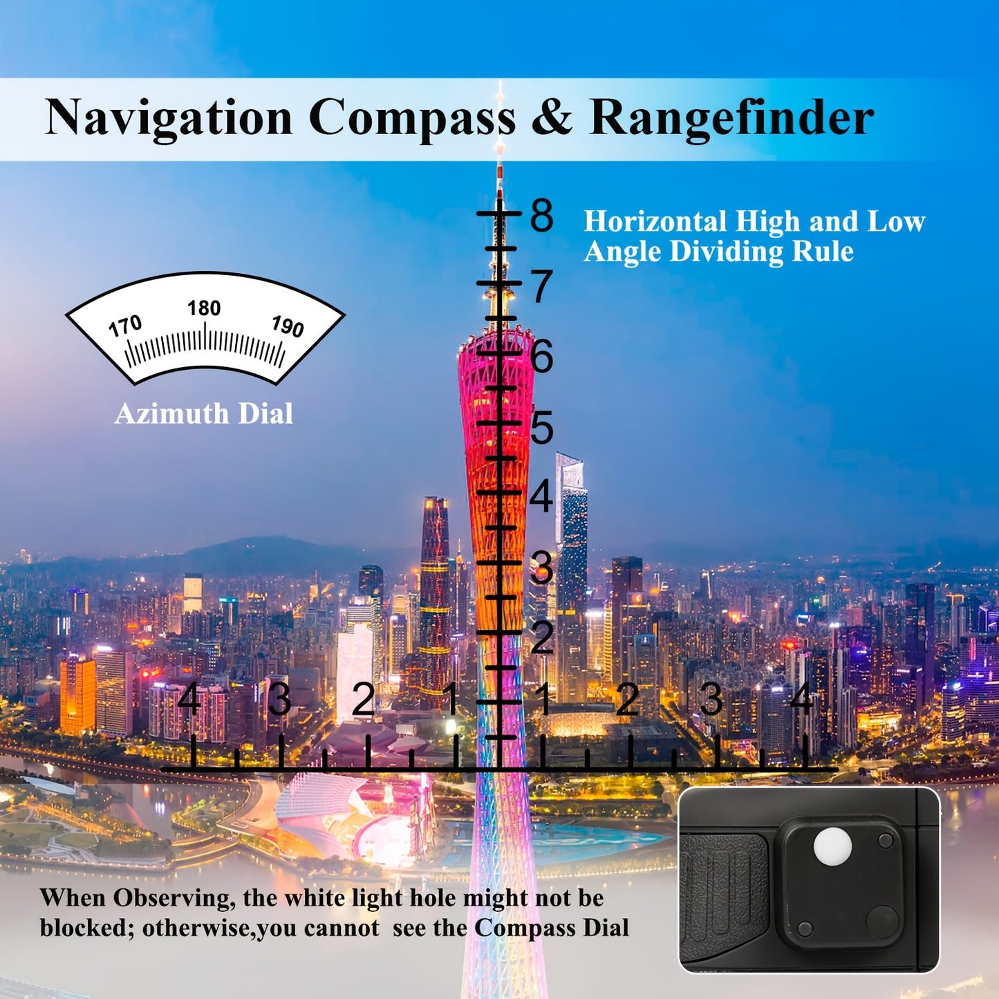 High Definition Binoculars With Reticle And Travel Case