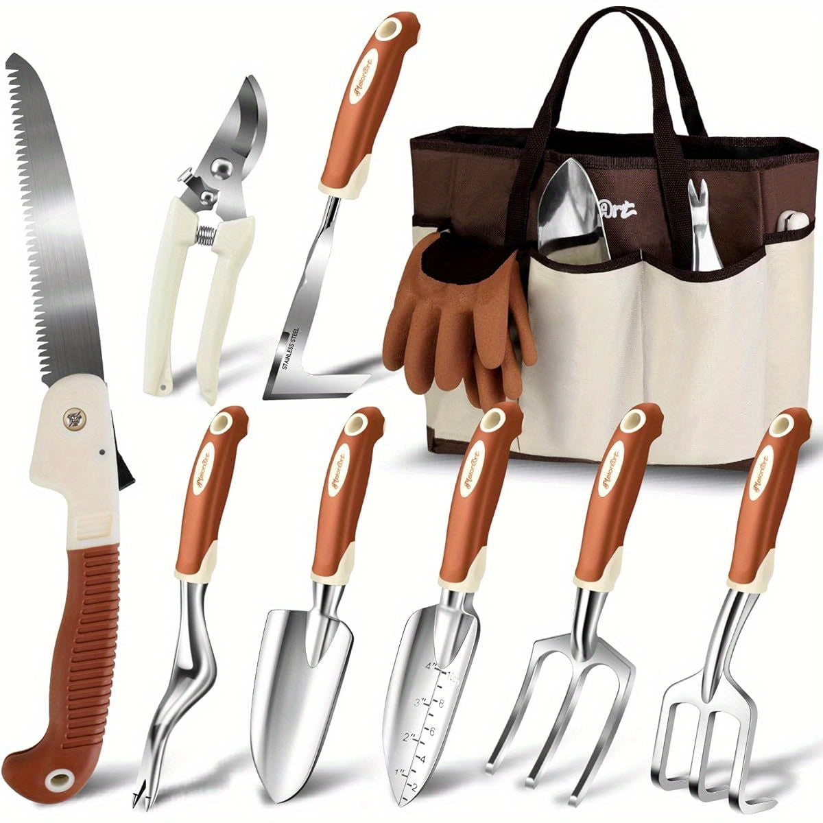 Heavy Duty Gardening Tool Set with Tote Bag and Gloves - Parry's Picks