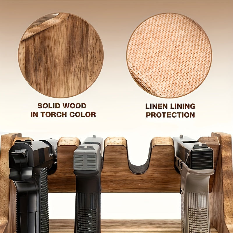 Heavy-Duty Solid Wood Gun Rack With Drawer Organizer - Parry's Picks