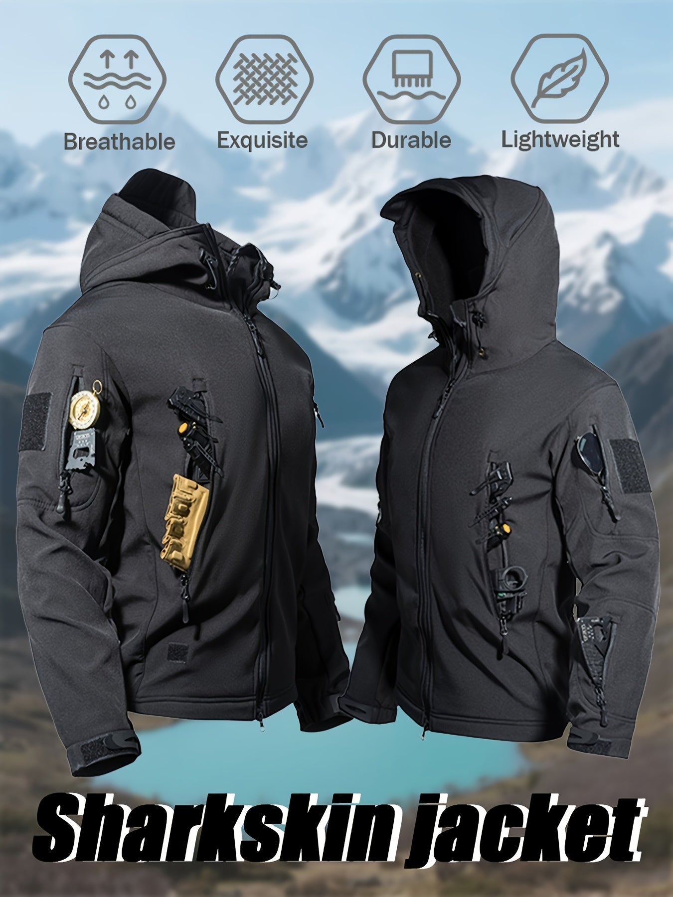 Men's 2-Piece Jacket And Overalls Set Warm Windproof Outerwear - Parry's Picks