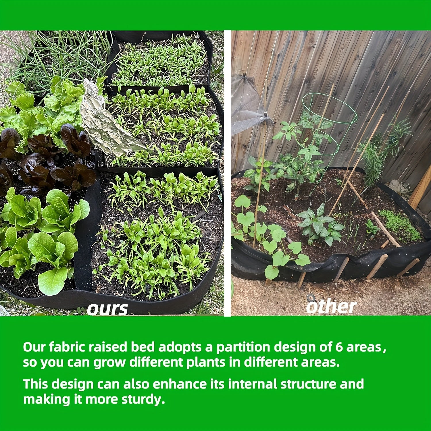 Garden Bed Grow Bags for Vegetables and Flowers Planting Container - Parry's Picks