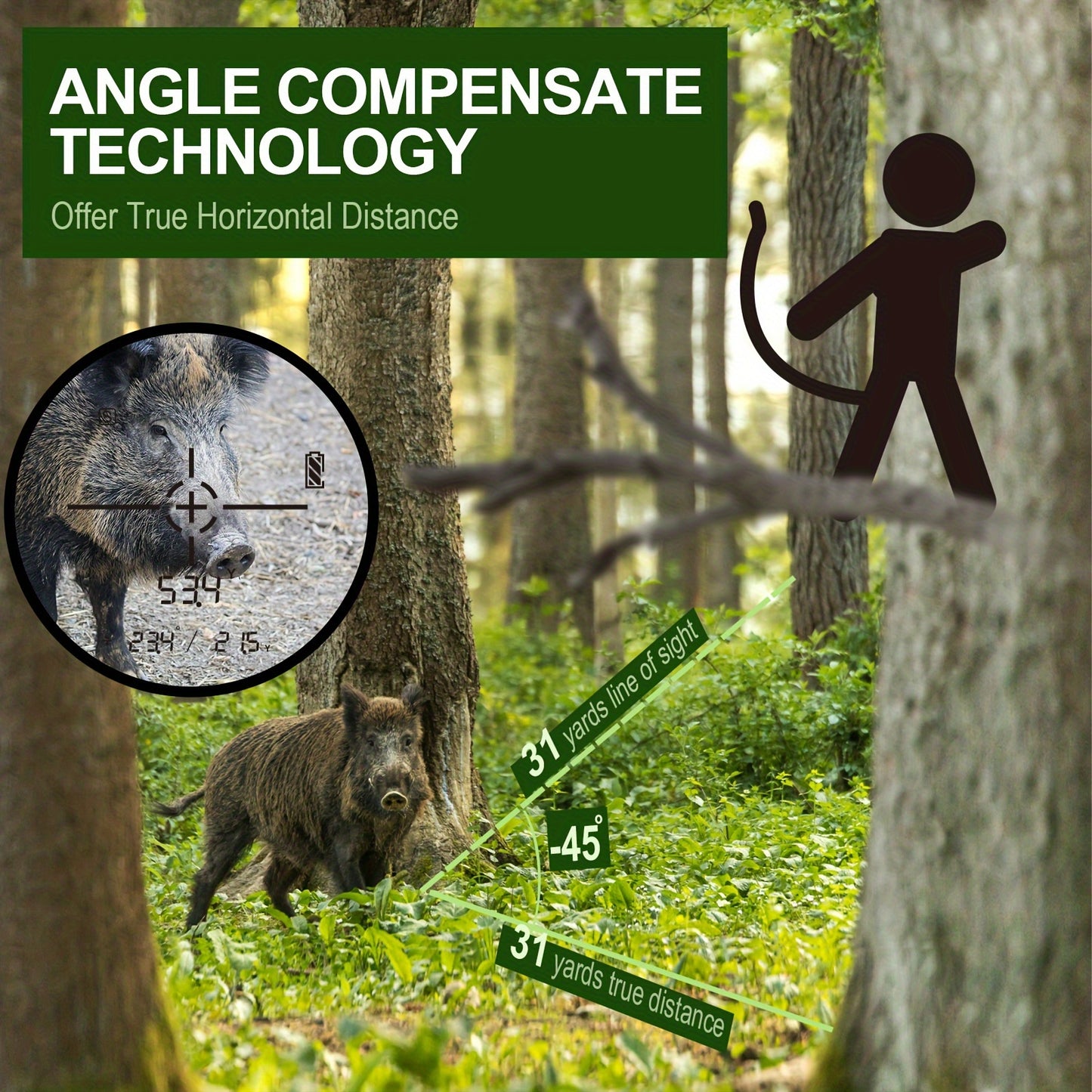 High-Precision Golf and Hunting Rangefinder with Slope Measurement - Parry's Picks