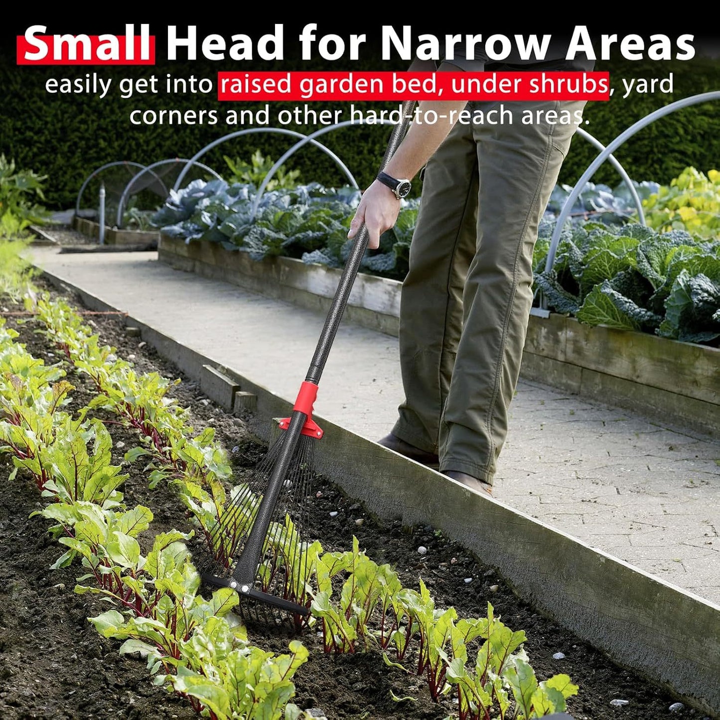 Adjustable Heavy Duty Leaf Rake for Fast Lawn Cleanup - Parry's Picks