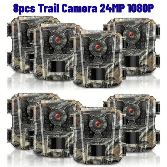 Mini Trail Camera 24MP Night Vision Motion Activated Cam