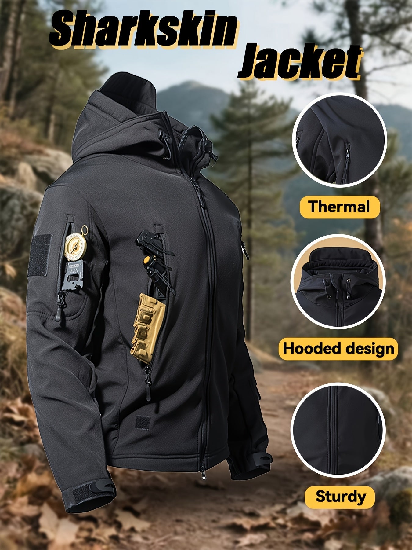 Men's 2-Piece Jacket And Overalls Set Warm Windproof Outerwear - Parry's Picks
