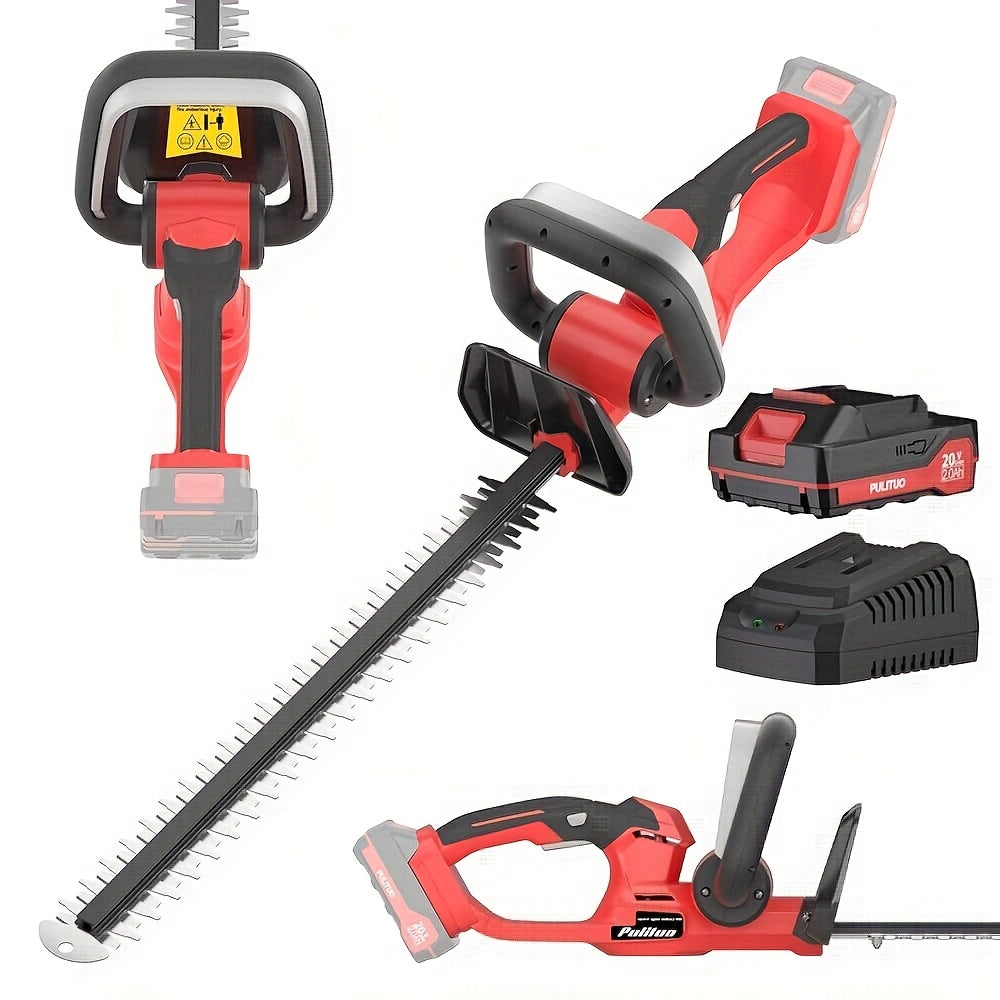 PULlTUO Cordless Hedge Trimmer with Dual-Action Blades - Parry's Picks