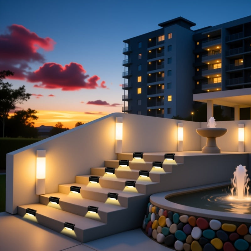 Solar Step Lights for Outdoor Staircase and Fence Decoration - Parry's Picks