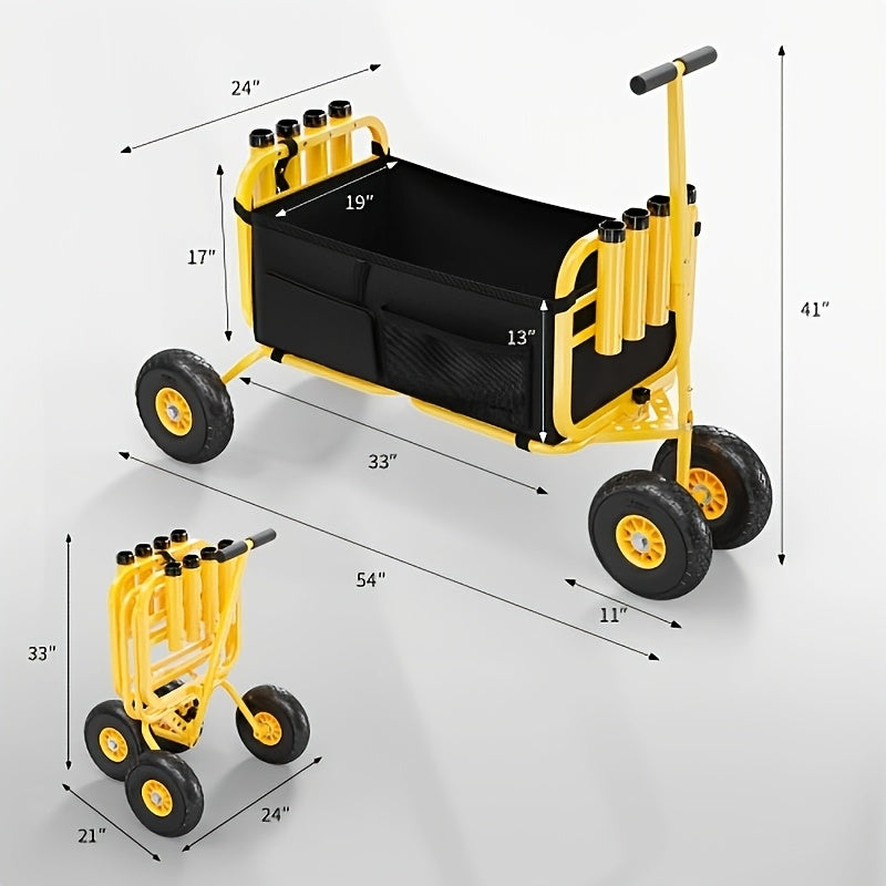 Bonnlo Portable Fishing Cart for All-Terrain Fishing Adventures - Parry's Picks