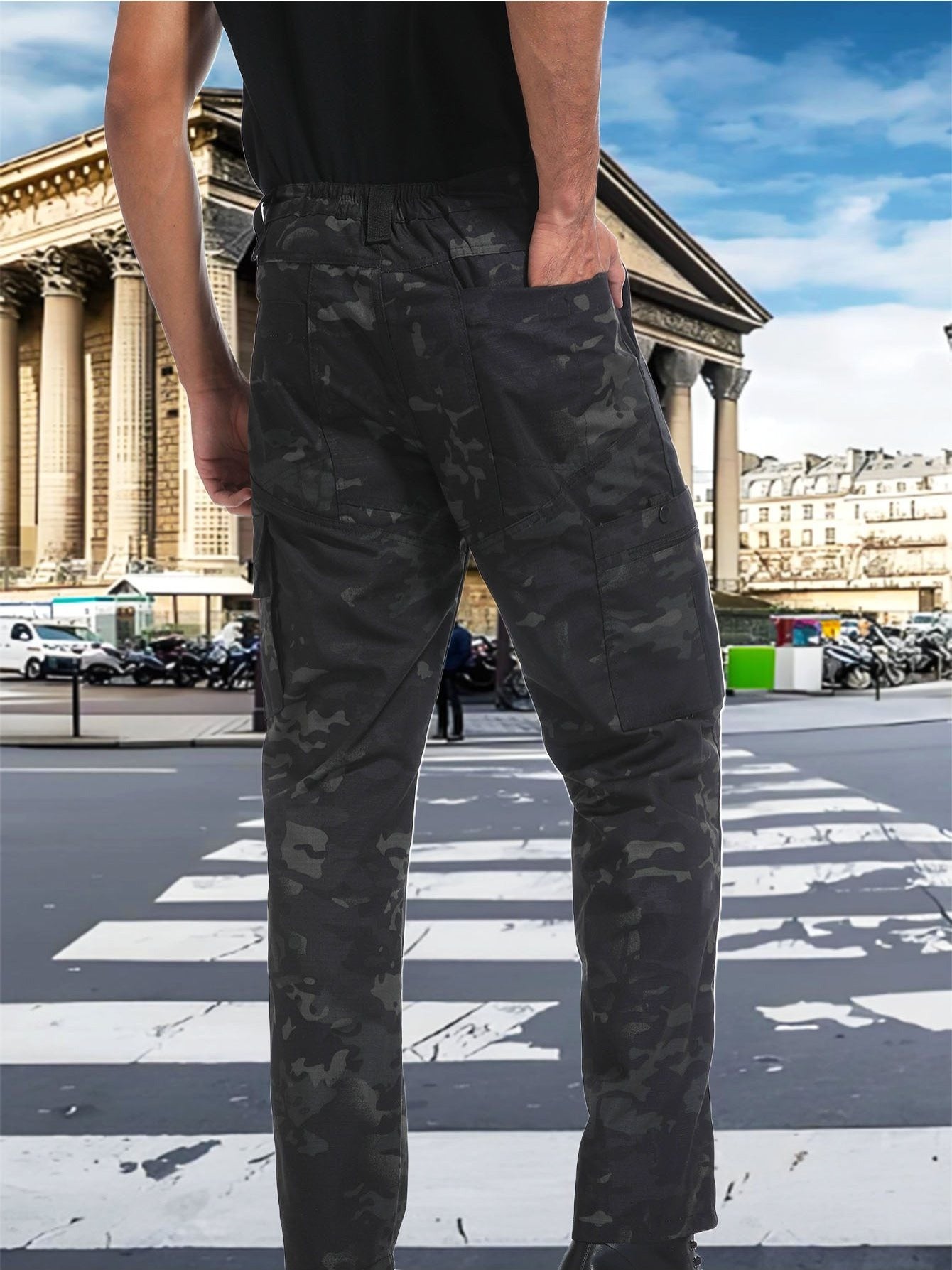 DISI Mens Straight Cargo Pants Quick Dry MultiPocket