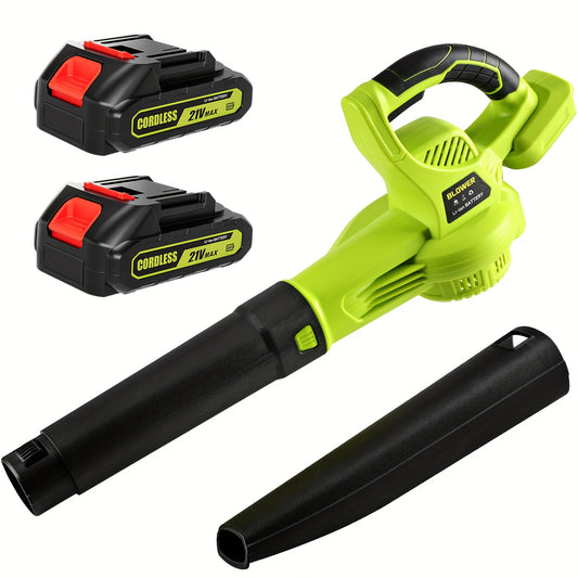 Cordless Leaf Blower With Fast Charger And Dual Batteries