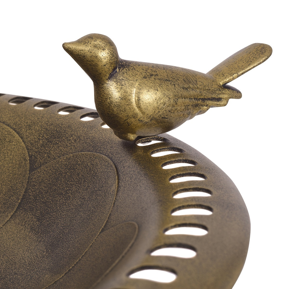Antique Golden Freestanding Bird Feeder and Bath for Garden - Parry's Picks
