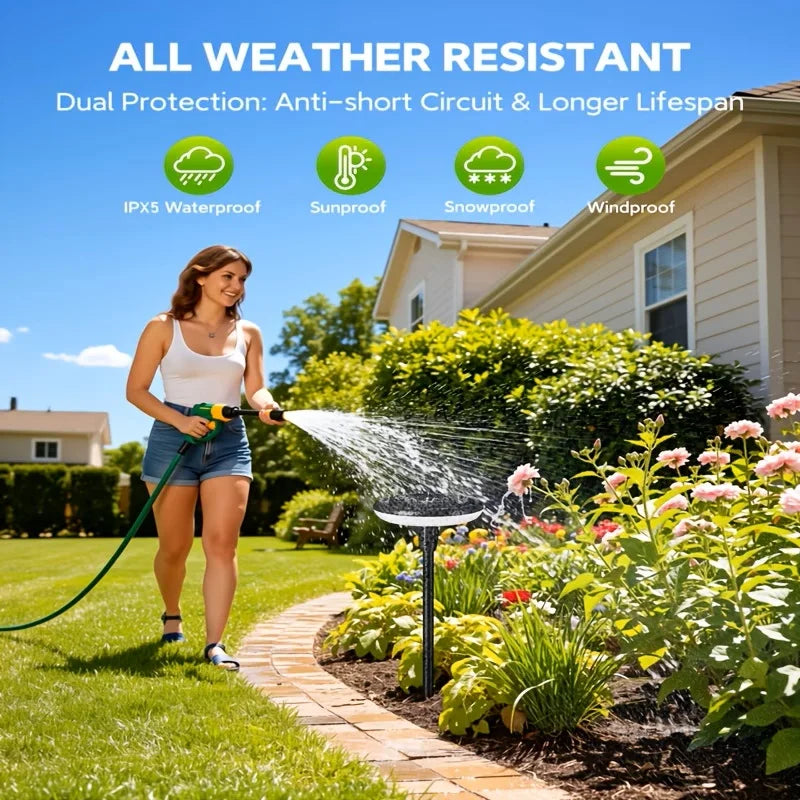 Solar Powered Pathway Lights Outdoor Garden Swaying Light IP65 Waterproof
