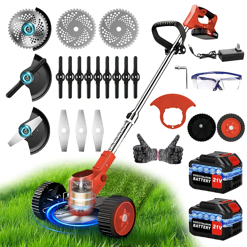 Cordless Gardening Tools Lawn Mower Weed Trimmer For Courtyards