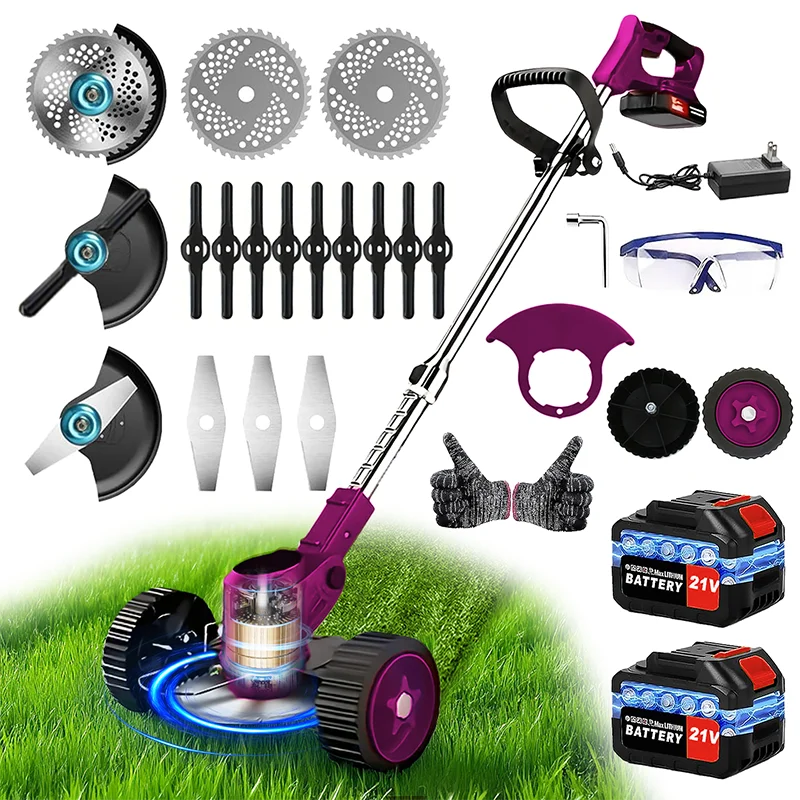 Cordless Gardening Tools Lawn Mower Weed Trimmer For Courtyards