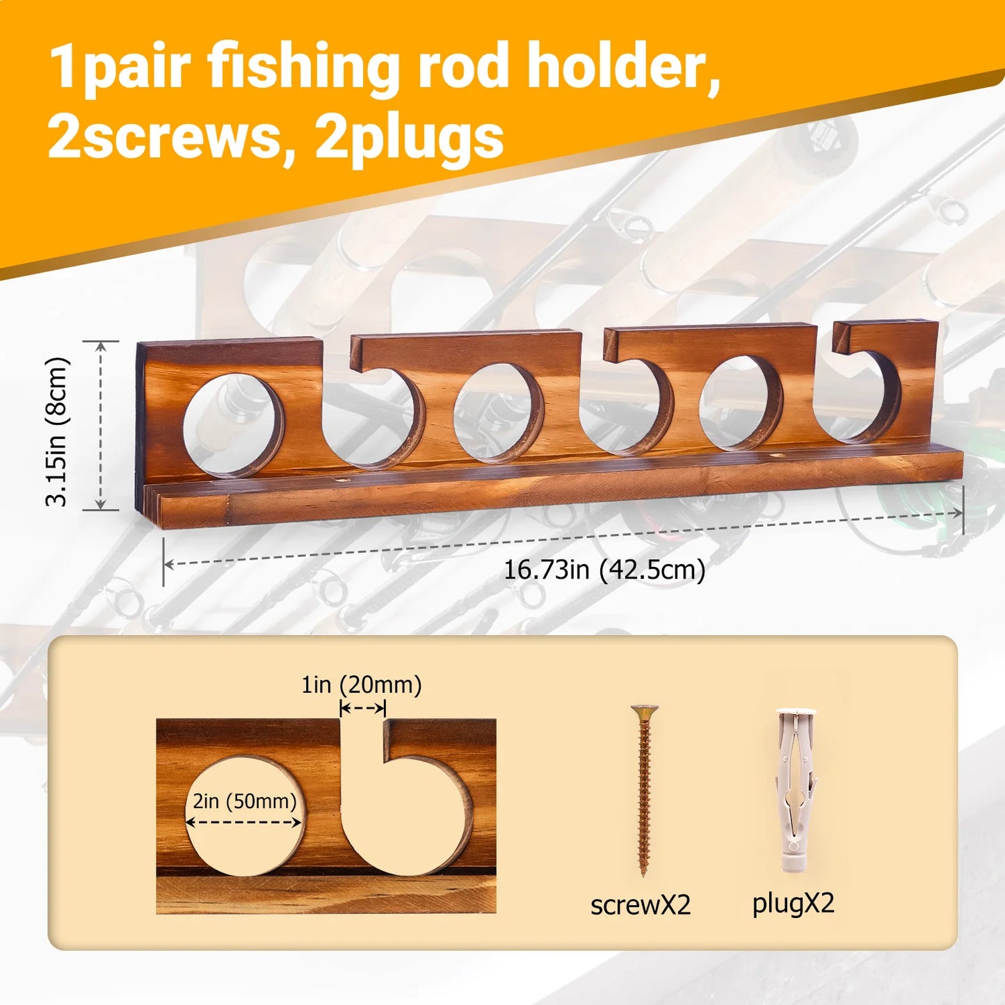 Ghosthorn 12 Rods Fishing Rack Wall Or Ceiling Mounted Organizer