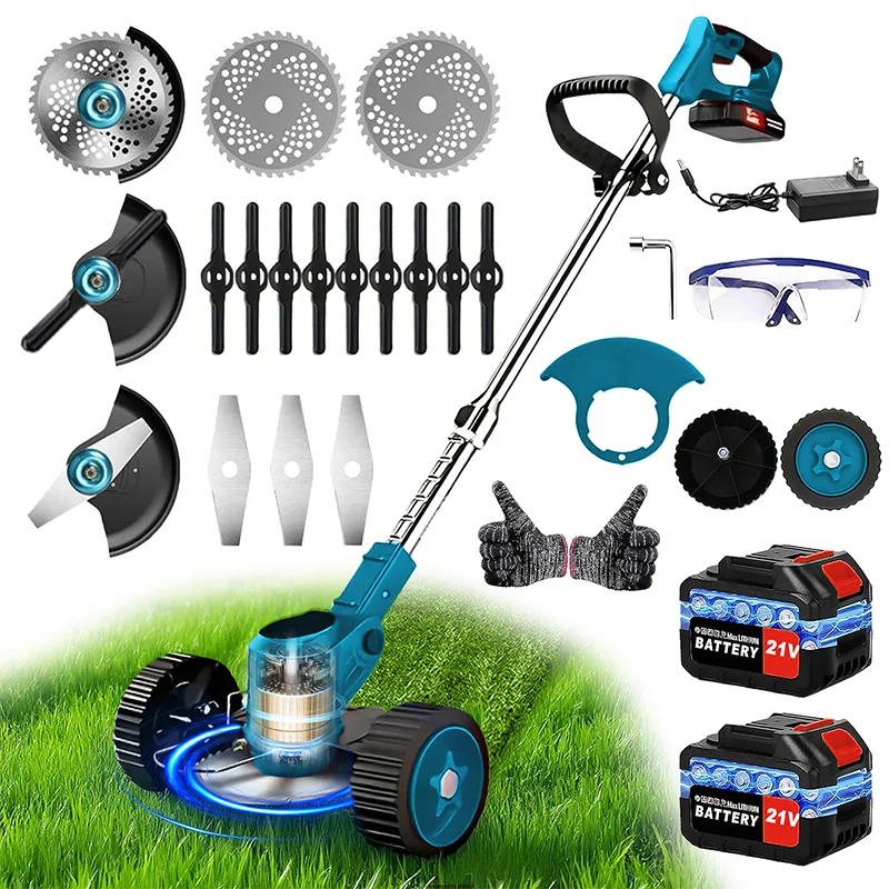 Cordless Gardening Tools Lawn Mower Weed Trimmer For Courtyards