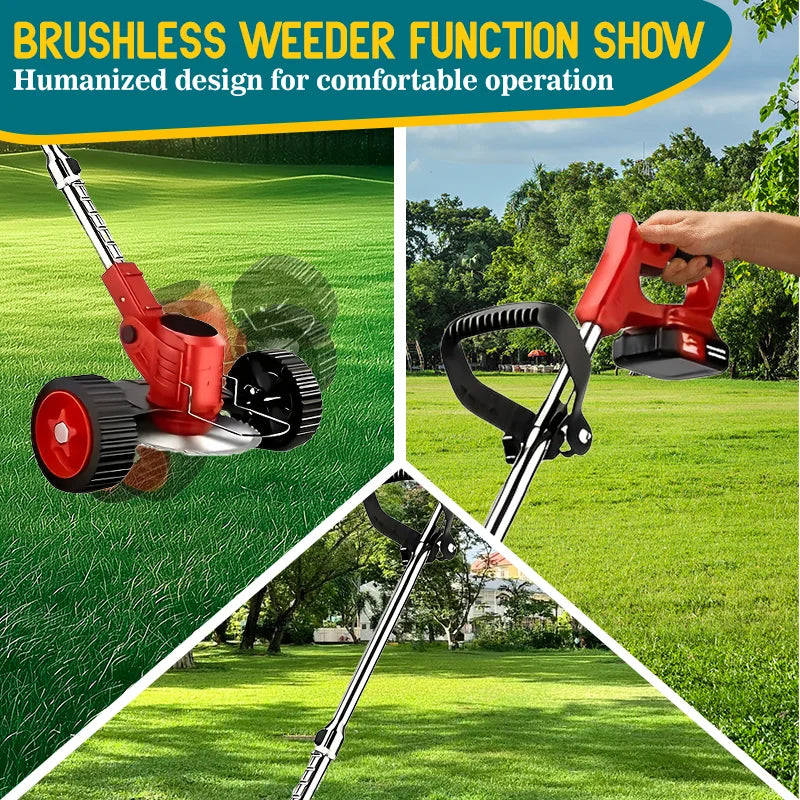 Cordless Gardening Tools Lawn Mower Weed Trimmer For Courtyards