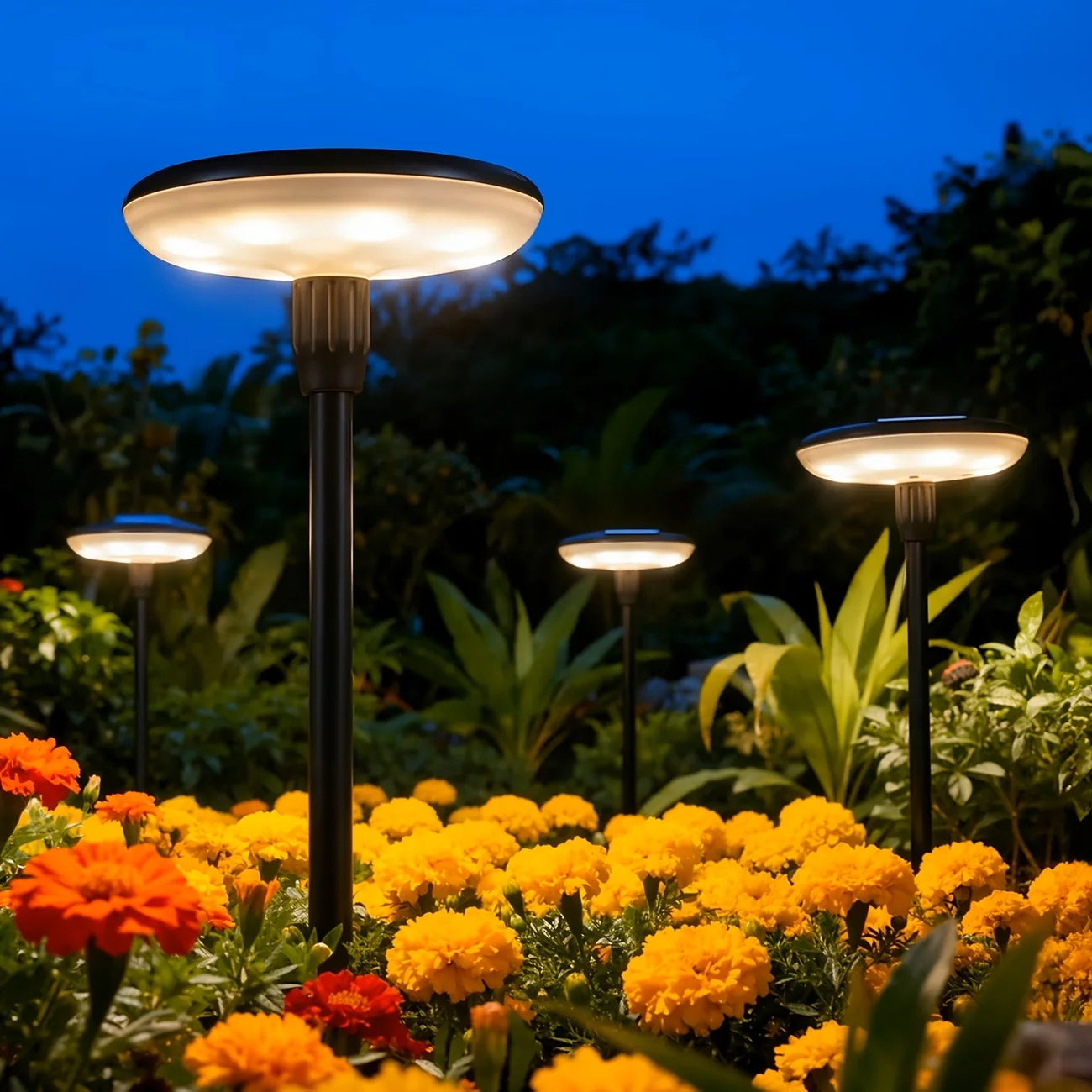 Solar Powered Pathway Lights Outdoor Garden Swaying Light IP65 Waterproof
