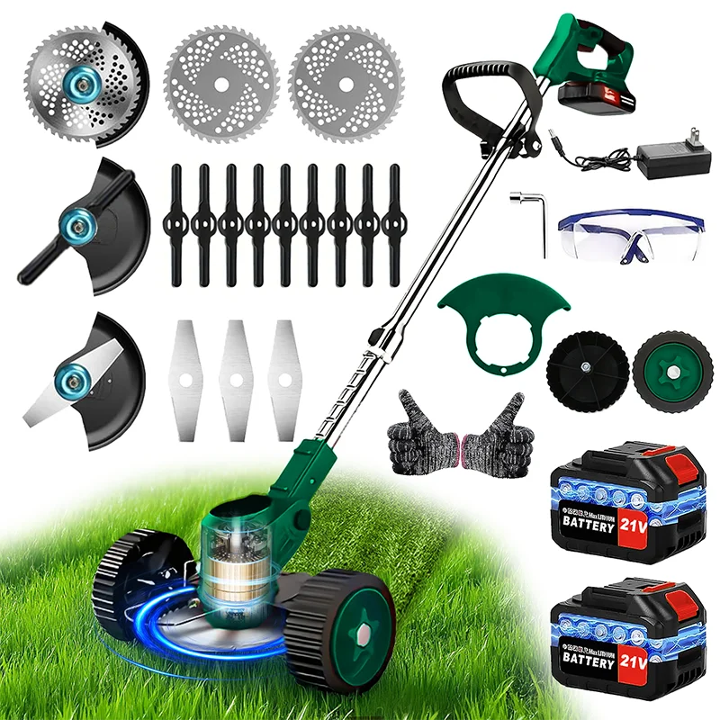 Cordless Gardening Tools Lawn Mower Weed Trimmer For Courtyards