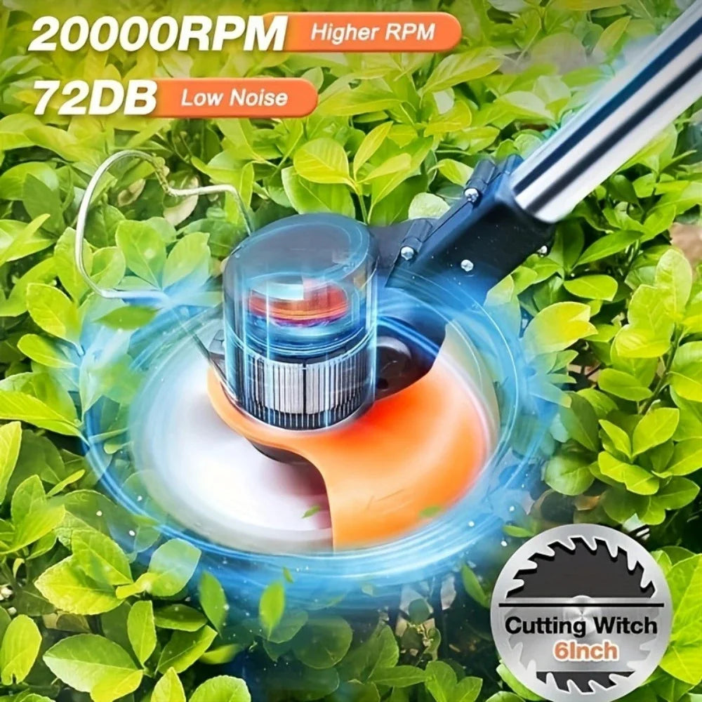 Cordless Lawn Trimmer Edger Brush Cutter For Garden And Yard