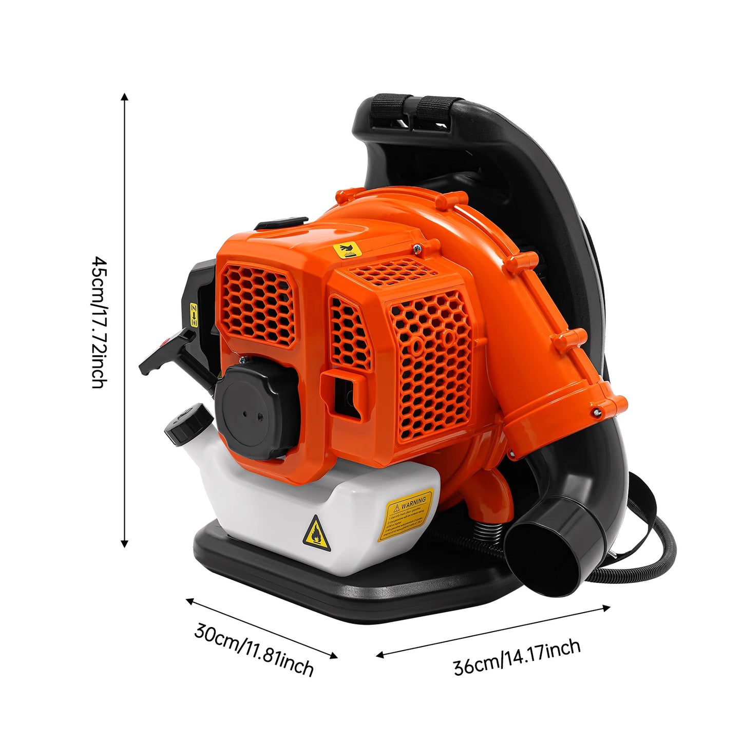 Bymaocar EB808 Backpack Leaf Blower 1.25kW Petrol Garden Blower