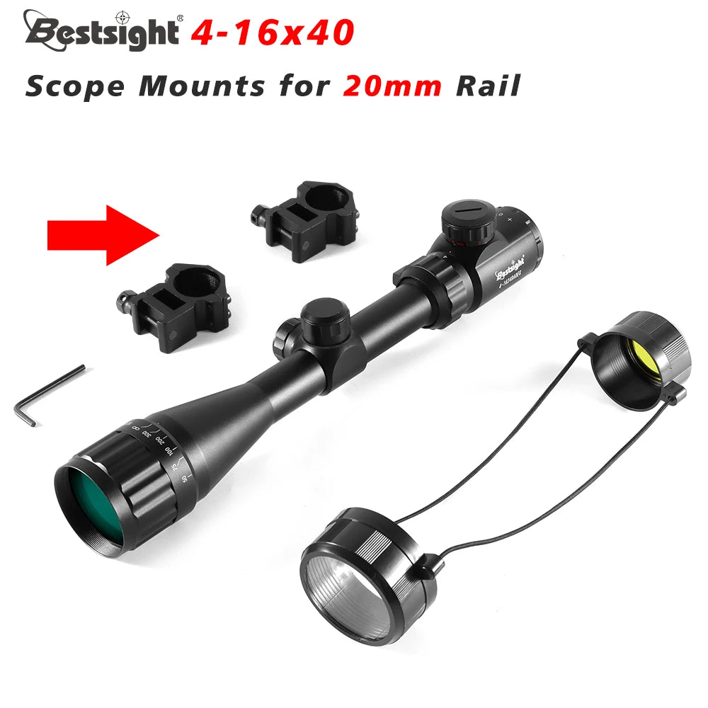 Nabila 4 to 16x40 AOEG Rifle Scope Illuminated Dot