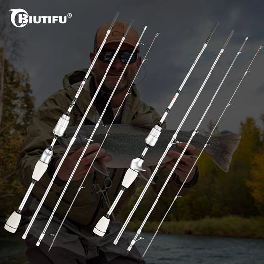 BIUTIFU XUL Travel Spinning Casting Rod Ultralight Carbon Fiber 0.2-10g - Parry's Picks