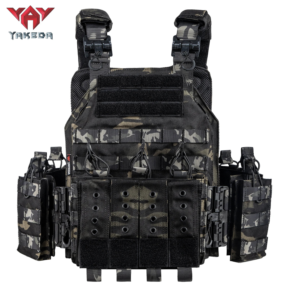 YAKEDA Quick Release Tactical Vest With Adjustable MOLLE System - Parry's Picks