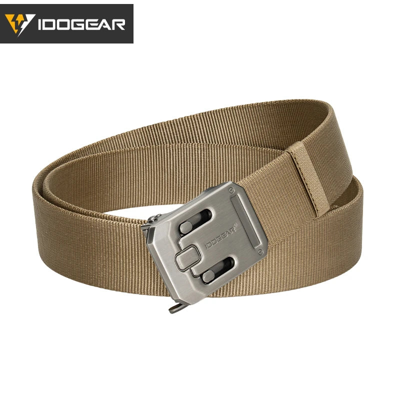 IDOGEAR Tactical Ratchet Belt 1000D Nylon Quick Release Buckle