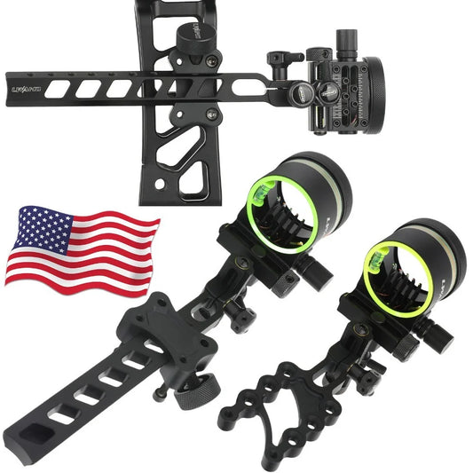 Five Pin Bow Sight Fiber Optic 0.019 Inch Adjustable Alloy - Parry's Picks