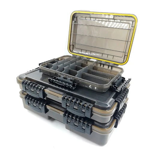 JSFUN Large Capacity Waterproof Fishing Tackle Box Storage Organizer - Parry's Picks
