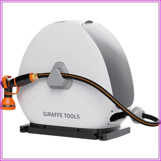 Retractable Garden Hose Reel Auto Rewind Ground Mount 360 Swivel - Parry's Picks