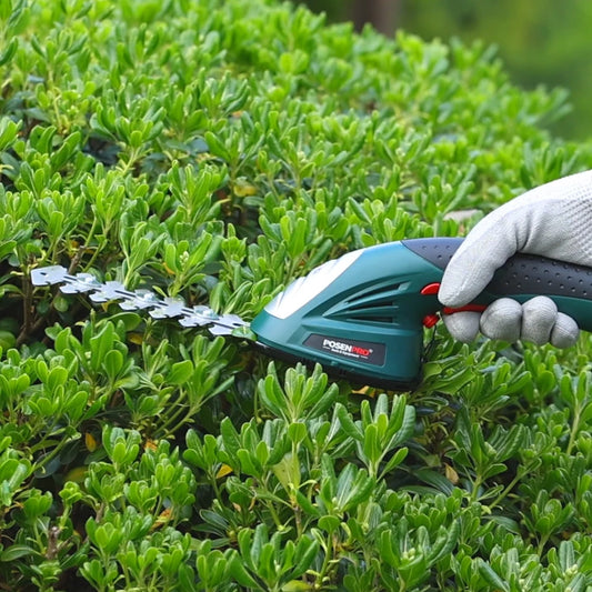 POSENPRO 2-In-1 Cordless Hedge Trimmer And Grass Shear Battery Included - Parry's Picks